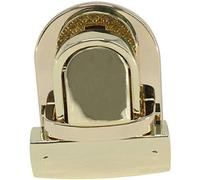WedDecor Gold Catch Tuck Lock Clasp Buckle Purse Closer Thumb for Handbags, Purse, Leather Bag, Art & Crafts, Scrapbook, DIY Projects, 35mm x 31mm, 1pc