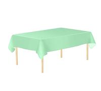 WedDecor Green Plastic Tablecloth 54 x 72 Inch Rectangle Party Disposable Table Covers for Indoor & Outdoor Birthday, Picnic, Christmas, Weddings, Baby Shower, Party Decorations, 1pc
