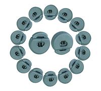 WedDecor Grey Cord Locks End Toggle Stoppers Sliding Cord Fastener for Drawstrings Rope Paracord, Tents, Lanyard Rucksack Craft, Bags, Hats, Jackets, Luggage