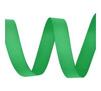 WedDecor Grosgrain Classic Green Ribbon for Gift Wrapping, 15mm x 10m Solid Polyester Ribbon Perfect for Wedding Decor, Sewing, Dresses, DIY Crafts Floristry, Events, Scrapbooking Decorations