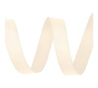 WedDecor Grosgrain Cream Ribbon for Gift Wrapping, 6mm x 10m Solid Polyester Ribbon Perfect for Wedding Decor, Sewing, Dresses, DIY Crafts Floristry, Events, Scrapbooking Decorations