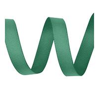 WedDecor Grosgrain Forest Green Ribbon for Gift Wrapping, 15mm x 10m Solid Polyester Ribbon Perfect for Wedding Decor, Sewing, Dresses, DIY Crafts Floristry, Events, Scrapbooking Decorations