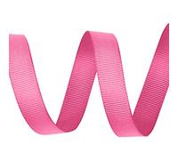 WedDecor Grosgrain Hot Pink Ribbon for Gift Wrapping, 10mm x 10m Solid Polyester Ribbon Perfect for Wedding Decor, Sewing, Dresses, DIY Crafts Floristry, Events, Scrapbooking Decorations