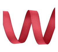 WedDecor Grosgrain Scarlet Ribbon for Gift Wrapping, 25mm x 10m Solid Polyester Ribbon Perfect for Wedding Decor, Sewing, Dresses, DIY Crafts Floristry, Events, Scrapbooking Decorations