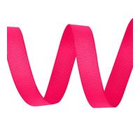 WedDecor Grosgrain Shocking Pink Ribbon for Gift Wrapping, 10mm x 10m Solid Polyester Ribbon Perfect for Wedding Decor, Sewing, Dresses, DIY Crafts Floristry, Events, Scrapbooking Decorations