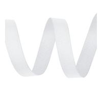 WedDecor Grosgrain White Ribbon for Gift Wrapping, 10mm x 10m Solid Polyester Ribbon Perfect for Wedding Decor, Sewing, Dresses, DIY Crafts Floristry, Events, Scrapbooking Decorations