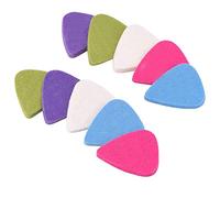 WedDecor Guitar Plectrums Lightweight Acoustic Electric Bass Guitar Ukelele Instruments Felt Picks Medium/Heavy 3mm Thick Gauges Jazz Play, 10pcs, Assorted Colours