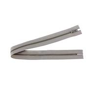 WedDecor Heavy Duty Silver Metal Tooth Zipper Close End Zip White Tape for Separating Trouser Jacket DIY Sewing Clothting Coats Tailor Crafts Bags Cushion Dresses, 15 Inches, 1Pcs