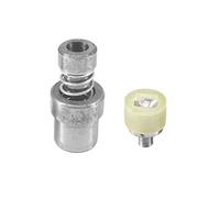 WedDecor High Pyramid Pin Studs Installation Die Tool Compatible for Green Hand Press Machine Fabric Punk Stud Application for DIY Fabric Designing & Leathercraft Projects, 12mm