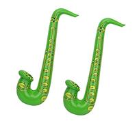 WedDecor Inflatable Guitar Saxophone Toys Favours Balloon, Musical Instruments Accessories For Kids and Adults Party Decoration, Hen Night Party, 2pcs, Green