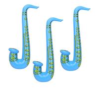 WedDecor Inflatable Guitar Saxophone Toys Favours Balloon, Musical Instruments Accessories For Kids and Adults Party Decoration, Hen Night Party, 3pcs, Blue