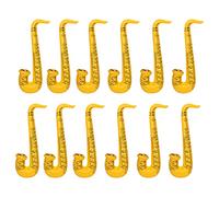 WedDecor Inflatable Guitar Saxophone Toys Favours Balloon, Musical Instruments Accessories For Kids and Adults Party Decoration, Hen Night Party, 12pcs, Yellow