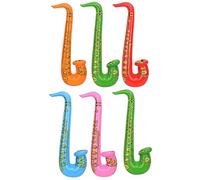 WedDecor Inflatables Saxophone Musical Instruments Party Bag Fillers Supplies Toys Favours Balloons For Hen Night Party, Stag Fancy Dress Accessories, Random Colour (1pc)