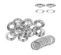 WedDecor Iron Eyelets Grommets with Washers for Yoga Mat, Tarpaulin, Pool Covers, Leather Crafting, Vinyl Banners, DIY Projects and Rust Proof,20mm, Silver, 50pcs