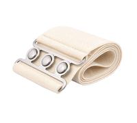 WedDecor Ivory Elasticated Belt For Women Stretchy Cinch Belt With Silver Buckle & Clasp, Retro 50s | Wide Elastic, WaistbeltFor Dress, Halloween Corset Vintage, M Size