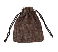 WedDecor Khakhi Brown Hessian Burlap Gift Bags 7cm x 9cm - Small Drawstring Jewellery Pouches, Wedding Favor Sacks, Party Supplies, Mini Gift Bags for Birthday, Christmas & Events, 50pcs