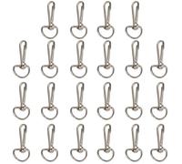 WedDecor Lanyard Snap Hooks with 15mm D Ring Trigger Clips Lobster Claw Clasp Fasteners for Keyrings, Keychain, Webbing Straps, Zipper Pull, Pet Collar, 20pcs