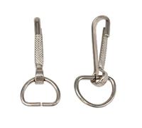 WedDecor Lanyard Snap Hooks with 15mm D Ring Trigger Clips Lobster Claw Clasp Fasteners for Keyrings, Keychain, Webbing Straps, Zipper Pull, Pet Collar, 2pcs