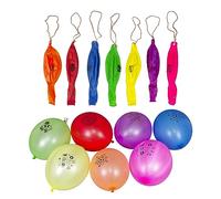 Weddecor Large Punch Balloons Assorted Color with Elastic Bands Latex Material for Kids Birthday Parties, Baby Functions, Wedding Decoration, 12 inch, 40pcs