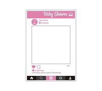 WedDecor Large Social Media Style Photo Booth Prop Selfie Frame For Corporate Event, Birthday & Wedding Parties, Baby Shower, Memorable Party, Special Occasions, 1pc