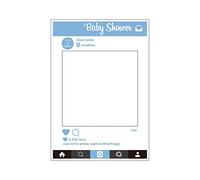 WedDecor Large Social Media Style Photo Booth Prop Selfie Frame For Corporate Event, Birthday & Wedding Parties, Baby Shower, Memorable Party, Special Occasions, 1pc