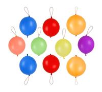 Weddecor Latex Punch Balloons with Elastic Band Large Balloon Decoration Party Bag Fillers, Kids Birthday Parties, Baby Functions, Wedding Décor, 12 Inches, 20pcs
