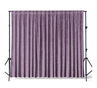 WedDecor Lavender Velvet Back Drop, Sequin Photography Backdrop Curtain for Party Prom Wedding, Birthday, Events, Banquet, Photo Studio Backgrounds Backdrop, 10ft x 10ft, 1pc