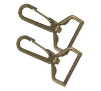 WedDecor Lobster Claps Hook Swivel Claw Clip Snap Buckle Fastener for Keychain, Purse, Straps, Backpack, Hanging Item, Bag Accessories (25mm, Bronze, 2pcs)