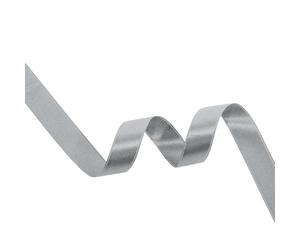 WedDecor Matt Silver Satin Ribbon, Double Sided Polyester Ribbon 7mm x 100 Yards - Fabric Thick Ribbon for Crafting, Gift Wrapping, Valentine Bouquets, DIY Sewing Project, Party Balloon, Hair Bows