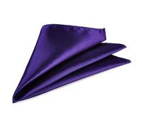 WedDecor Men's Pocket Square Handkerchief, Italian Square Satin Handkerchief for Formal Wear, Suit Pocket Square Plain Hankies for Wedding Gift, Party, Fashion, Grooms - Unisex
