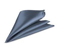 WedDecor Men's Pocket Square Handkerchief, Italian Square Satin Handkerchief, Plain Coloured Hanky for Unisex Formal Wear, Suit Pocket for Wedding Gift, Party, Fashion, Grooms, Light Grey