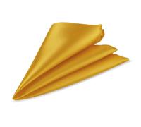 WedDecor Men's Pocket Square Handkerchief, Italian Square Satin Handkerchief, Plain Coloured Hanky for Unisex Formal Wear, Suit Pocket for Wedding Gift, Party, Fashion, Grooms, Gold