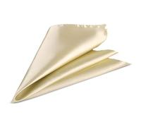 WedDecor Men's Pocket Square Handkerchief, Italian Square Satin Handkerchief, Plain Coloured Hanky for Unisex Formal Wear, Suit Pocket for Wedding Gift, Party, Fashion, Grooms, Beige
