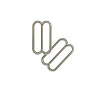 WedDecor Metal Adjustable Triglide 3 Bar Slider Buckle for Repairing Belts, Fasteners, Webbing Straps, Backpacks, Pet Collars, DIY Accessories, Silver, 25mm, 2pcs