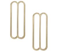 WedDecor Metal Adjustable Triglide 3 Bar Slider Buckle for Repairing Belts, Fasteners, Webbing Straps, Backpacks, Pet Collars, DIY Accessories, Gold, 50mm, 2pcs