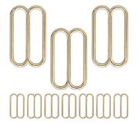 WedDecor Metal Adjustable Triglide 3 Bar Slider Buckle for Repairing Belts, Fasteners, Webbing Straps, Backpacks, Pet Collars, DIY Accessories, Gold, 25mm, 10pcs