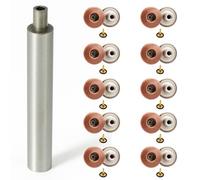 WedDecor Metal Jeans Buttons Replacement Fixing Fasteners with Hand Tool for Repair Denim Pants, Jackets, Leatherwear, Fashion Clothing, Bronze, 14mm, 10pcs