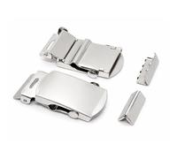 Weddecor Metal Military Style Webbing Belt Clasp Buckles Adjustable Strap Buckle for Wedding Strap Waist Belt Paracord Fashion Accessories, 25mm, Silver, 1pc