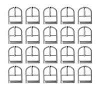 WedDecor Metal Shoe Buckle Single Prong Strap Adjuster, 25mm, Silver | Replacement Buckles for Shoes, Sandals, Backpack, Clothing Accessories, Footwear, DIY Craft Projects