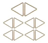 WedDecor Metal Triangular Jump Rings Hooks Closed Triangle Hoop Loop Clip for Purses, Bracelet, Webbing Straps, Luggage,Bags, Belts, DIY Projects, Gold, 25mm, 5pcs