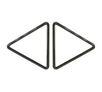WedDecor Metal Triangular Jump Rings Hooks Closed Triangle Hoop Loop Clip for Purses, Bracelet, Webbing Straps, Luggage,Bags, Belts, DIY Projects, Gunmetal, 30mm, 2pcs