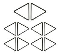 WedDecor Metal Triangular Jump Rings Hooks Closed Triangle Hoop Loop Clip for Purses, Bracelet, Webbing Straps, Luggage,Bags, Belts, DIY Projects, Gunmetal, 30mm, 10pcs