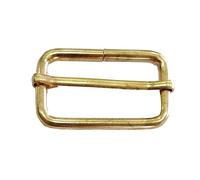WedDecor Metal Triglide Slider Rectangle Buckle Strap Adjuster for Making Handbag Backpack Pet Collars DIY Accessories Strap Fasteners Roller Pin Buckles Slider, 38mm, Gold, 5pcs