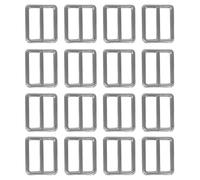 WedDecor Metal Triglide Slider Replacement Buckle for Repairing Belts, Webbing Straps Adjuster, Backpack, Bag Accessories, DIY Art & Craft, 45mm, Silver, 20pcs