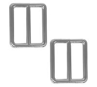 WedDecor Metal Triglide Slider Replacement Buckle for Repairing Belts, Webbing Straps Adjuster, Backpack, Bag Accessories, DIY Art & Craft, 25mm, Silver, 2pcs