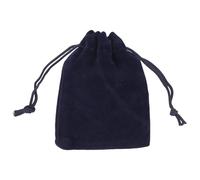 WedDecor Mini Drawstring Velvet Bags 7cm x 9cm - Small Velvety Gift Bags for Wedding Favors, Christmas, Birthdays, Jewellery, Party Supplies - Clear Velvety Pouches, Navy Blue, 20pcs