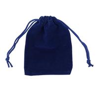WedDecor Mini Drawstring Velvet Bags 7cm x 9cm - Small Velvety Gift Bags for Wedding Favors, Christmas, Birthdays, Jewellery, Party Supplies - Clear Velvety Pouches, Royal Blue, 10pcs