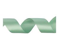 WedDecor Mint Green Ribbon for Gift Wrapping, 15mm x 10 Metres Double Sided Polyester Satin Ribbon Roll for Christmas, Wedding, Crafting, Hair Bow, Sewing, Birthday Cake Decoration