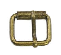 WedDecor Multi-Purpose Metal Roller Buckle Single Prong Strap Adjuster Pin Buckle Fastener for Leathercrafts and Bag Pack Strap Accessories, Luggage, Shoes, Belts, Diy Accessories, Bronze, 20mm, 2pcs