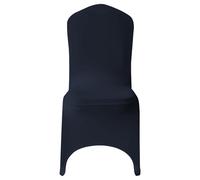 WedDecor Navy Spandex Chair Cover Stretch Removable Slipcover Dining Room Wedding Decor, Christmas Party, Banquet, Anniversary, Birthday Decoration, 40pcs